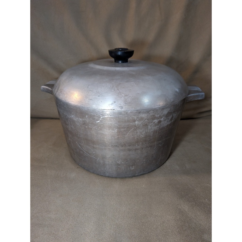 Vintage Magnalite GHC 6 Quart 5.5 Liter Stock Pot w/Lid USA Aluminum Alloy